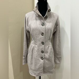 Avalanche Women's Tan Button-Up Sweater/Jacket